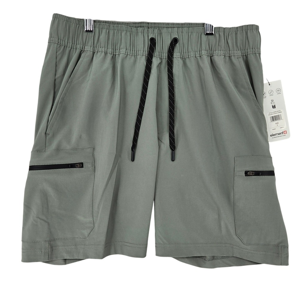 Element NEW SMALL Cargo Shorts‎ Mens Agave Green MMF39955E Active Gorpcore